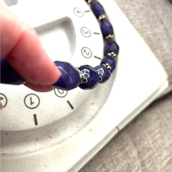 Mineral Grade 18” Blue Sapphire Necklace - Picture 3 of 3